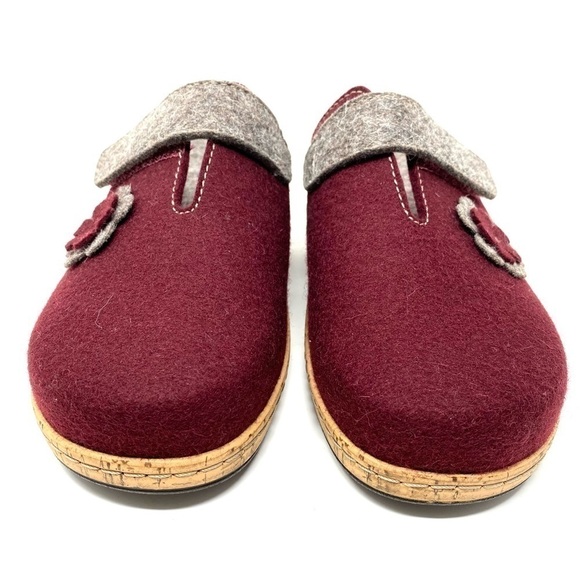 Fidelio Softline Women's Woolfelt Adriane Mule - Bordo - Picture 4 of 10